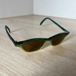 Jean Lafont Paris Avril 48 Sunglasses Green Yellow Made in France 48-14-140